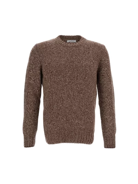 Sweter Gran Sasso wełniany brązowy