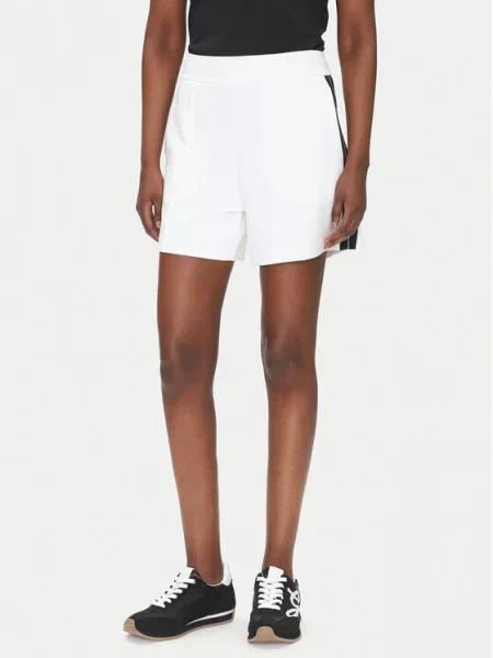 Pantaloni scurți Ea7 Emporio Armani alb