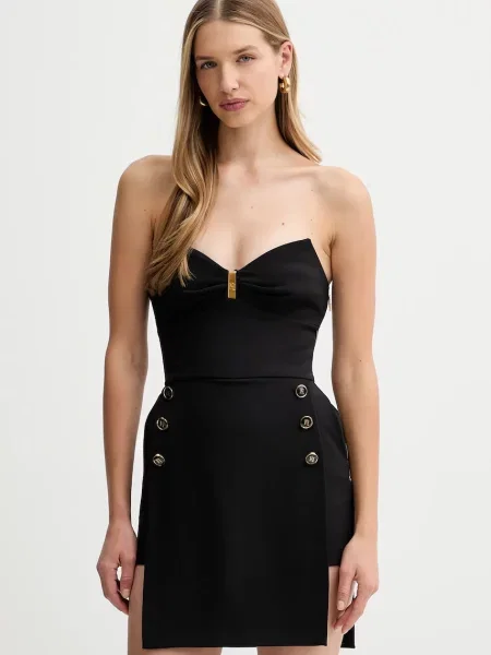 Elisabetta Franchi rochie mini mulata negru