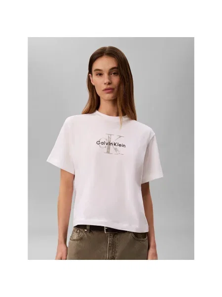 Tričko Calvin Klein Jeans biela