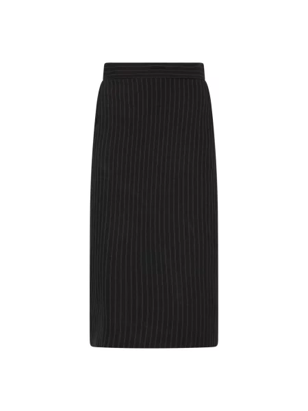 Sukienka Elisabetta Franchi wełniana w paski czarna
