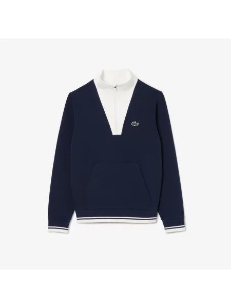 Lacoste Bluza Tennis Heritage Uv Protect niebieska