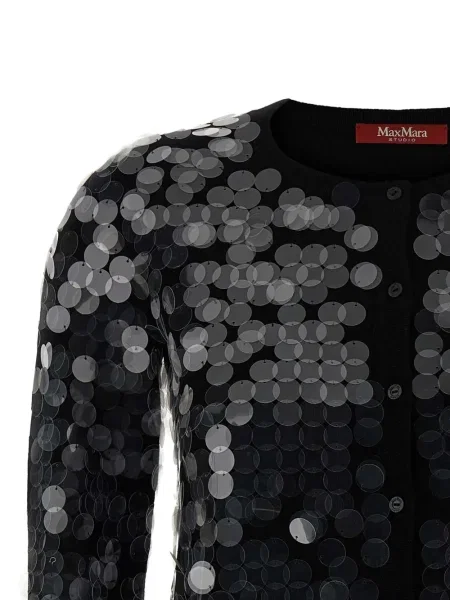 Cardigan Max Mara cu paiete negru