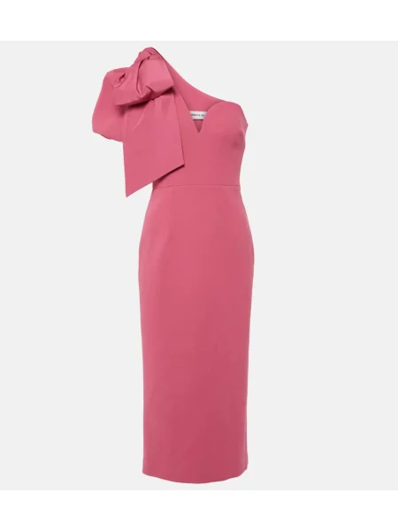 Midi obleka Rebecca Vallance z enim ramenom roza