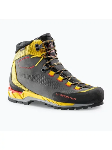 Buty wysokogórskie La Sportiva Trango Tech Leather GTX black/yellow czarne
