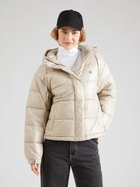 Calvin Klein Jeans Zimná bunda béžová