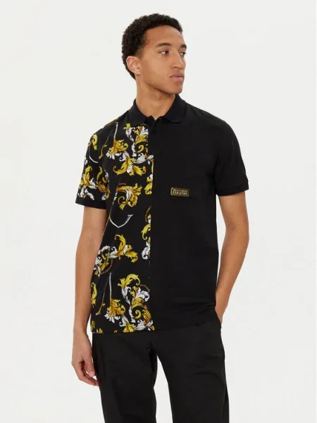 Versace Jeans Couture Tricou polo negru