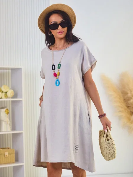 Rochie Resti de costum gri