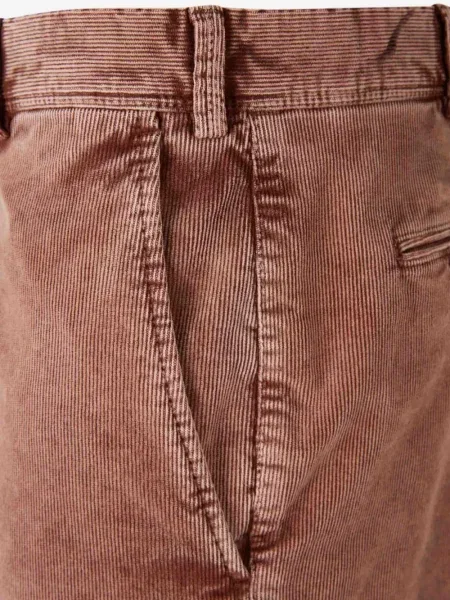 Pantaloni Pt Torino de catifea cord maro