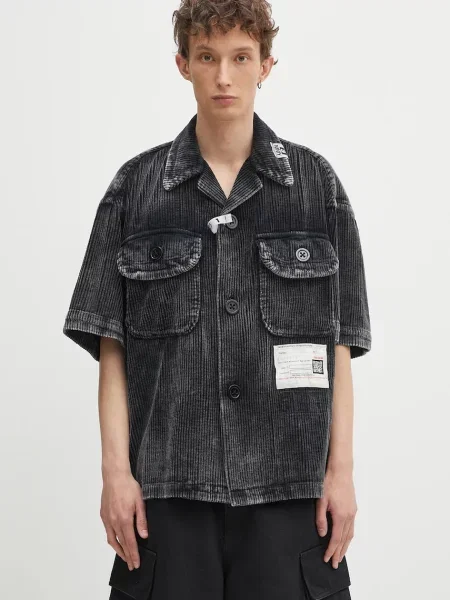 Maison MIHARA YASUHIRO cămașă din Amateur Sewn S/S Shirts relaxed negru