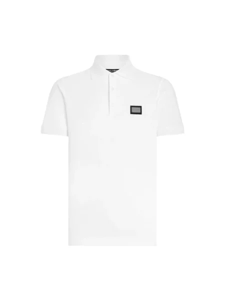 Koszulka polo Dolce And Gabbana z logo biała