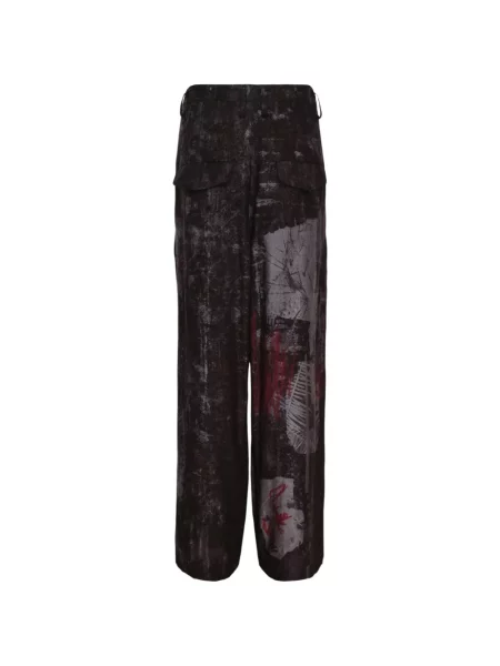 Pantaloni Y's cu imagine negru