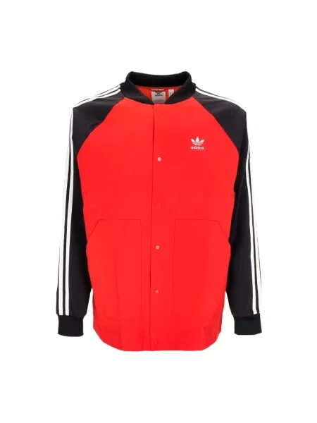 Kurtka bomber Adidas czerwony