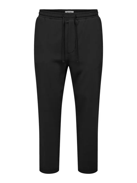 Only & Sons Pantaloni Pli' negru