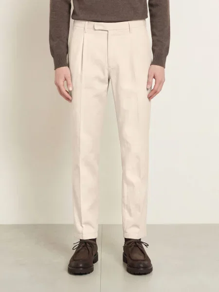 Boglioli Chino Kalhoty Slim Fit režná