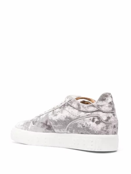 Sametové tenisky Philipp Plein šedé