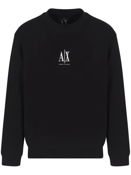 Hanorac Armani Exchange cu broderie negru