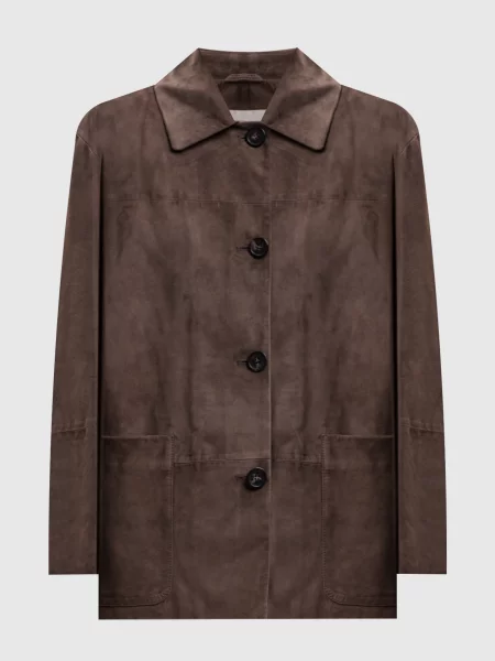 Замшева куртка ASTRALE Max Mara коричнева