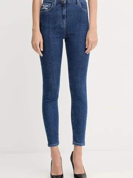 Дънки Elisabetta Franchi синьо