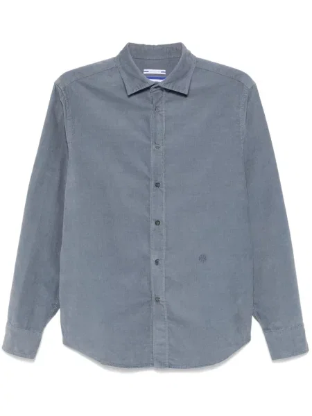 Риза Jacob Cohën от рипсено кадифе синьо