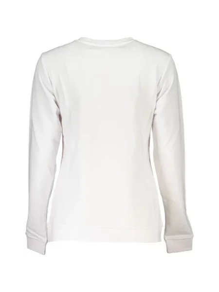Pulover Cavalli Class cu model floral cu imagine alb