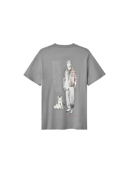 GABBA Tricou Dune crem / maro gri