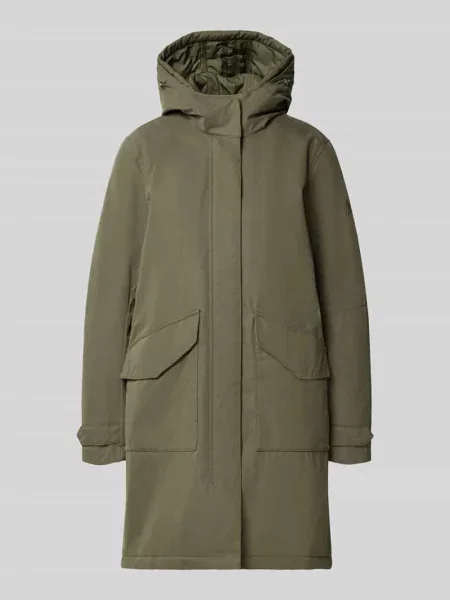 Parka z kapturem i z patką Camel Active oliwkowa
