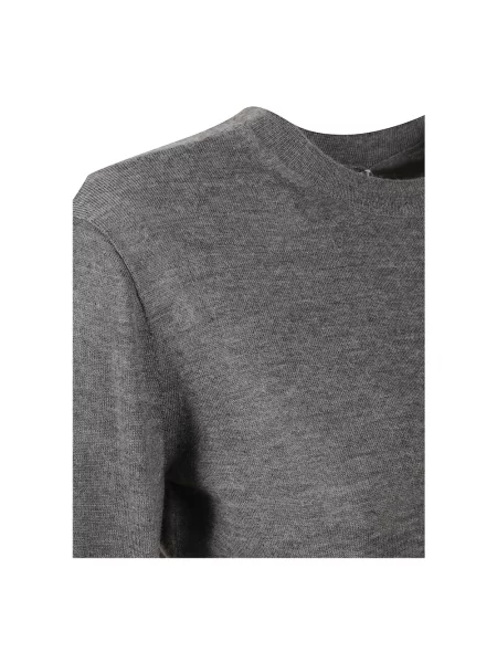 Lniany sweter Max Mara szary