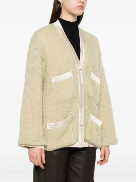 Cardigan Forte_forte tricotate verde
