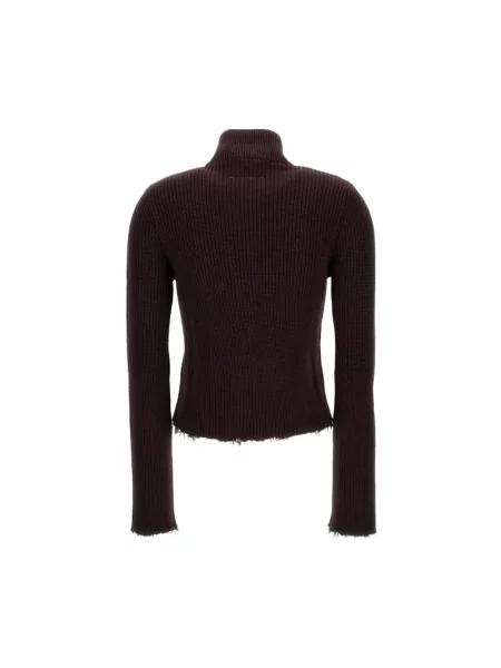 Sweter Mm6 Maison Margiela brązowy