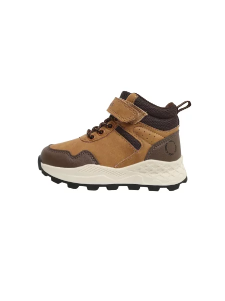 Jack & Jones Junior Cizme JFWTREK ciocolatiu / maro închis / muștar galben