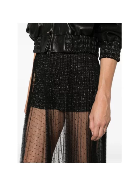 Szorty Twinset tiulowe casual czarne