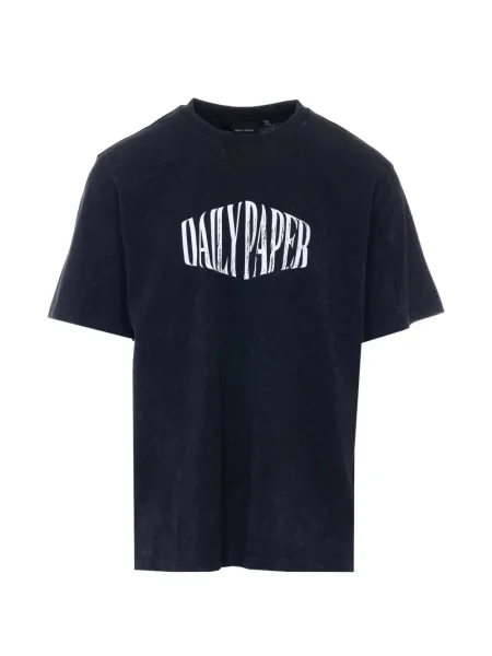 Tricou Daily Paper cu imagine negru