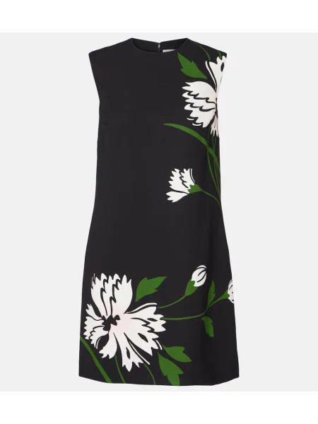 Rochie Veronica Beard cu model floral de costum negru