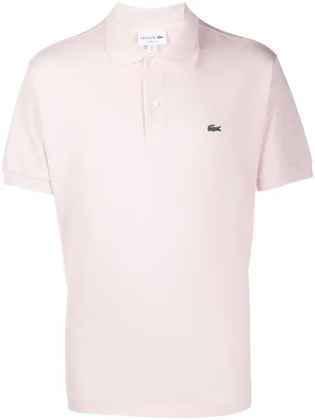 Polo Lacoste cu broderie roz