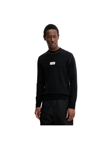 Maison Margiela sweter wełniany lekki czarny