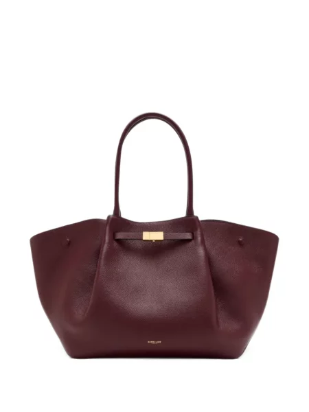 Kožená shopper kabelka Demellier červená