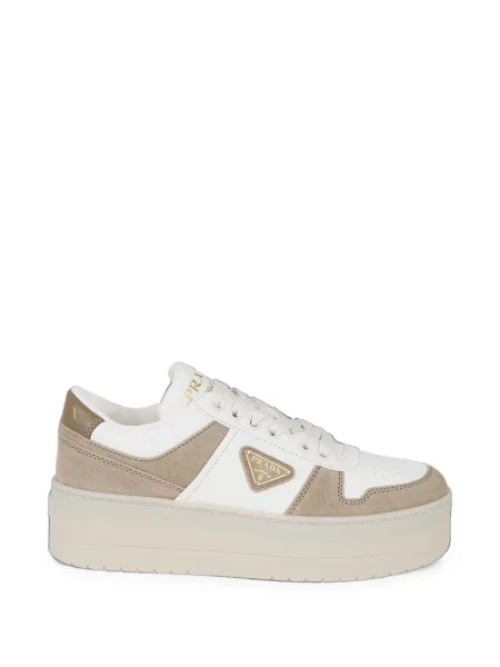Sneakerși Prada din piele de căprioară