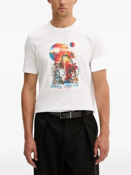 Tricou Ps Paul Smith cu imagine alb