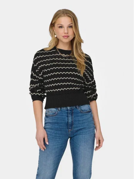 ONLY Pulover Asa negru