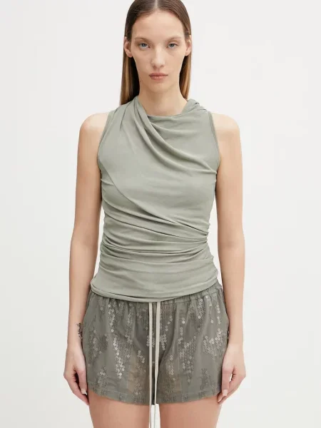 Rick Owens Lilies bluză pentru femei cu vâscoză Luna verde