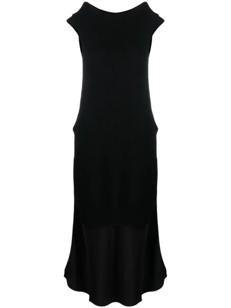 Maksi sukienka maxi Semicouture wełniana garniturowa czarna