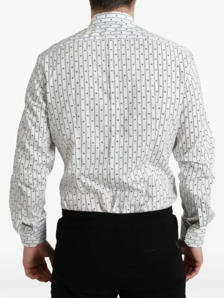 Cămașă Dolce & Gabbana cu dungi alb