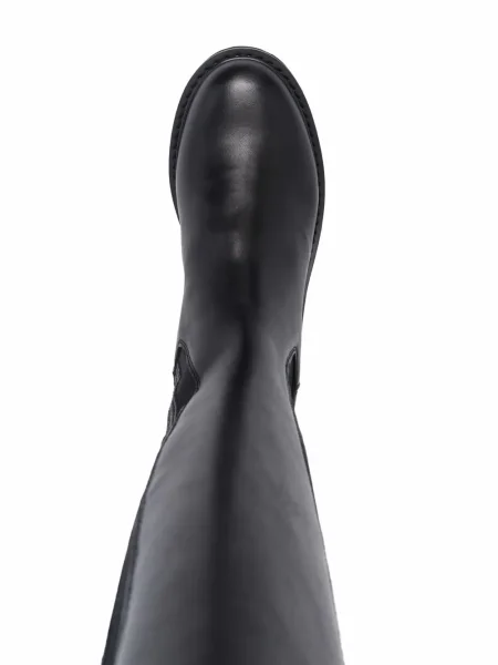 Cizme Cult din piele chunky negru
