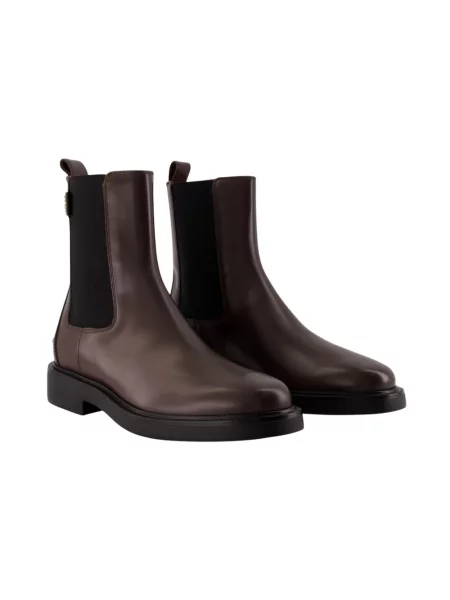 Sztyblety Tod's skórzane brązowe