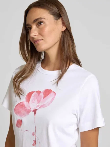 T-shirt z okrągłym dekoltem i nadrukiem z motywem Jake*s Studio Woman biała