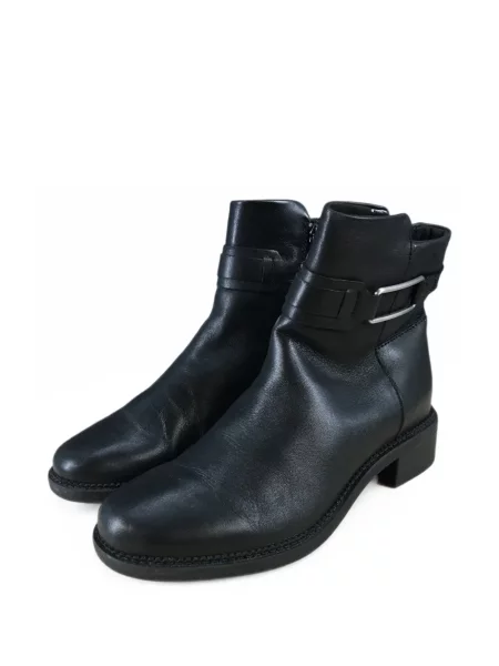 Кожени боти до глезена Clarks Originals черно