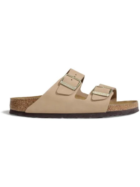 BIRKENSTOCK Saboți Arizona LENB maro cappuccino bej