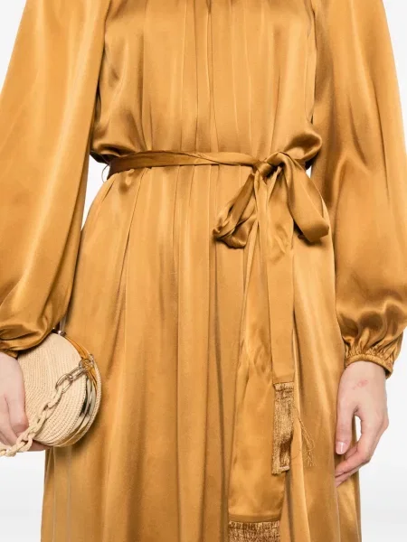 Rochie midi Zimmermann până la genunchi de costum maro