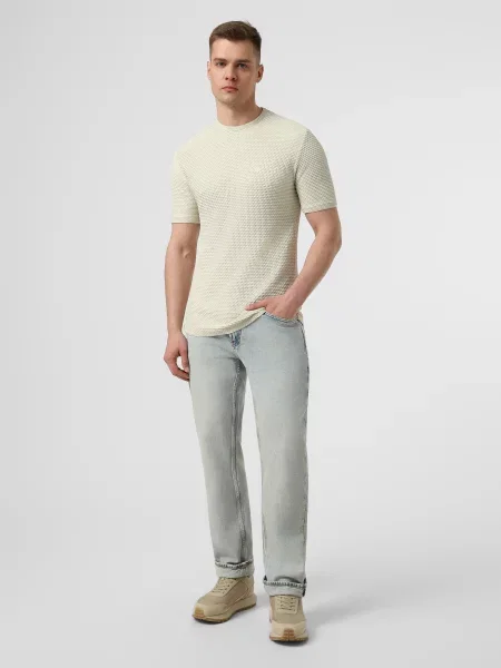 Прямые джинсы Emporio Armani голубые